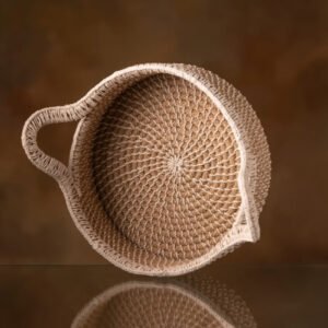 Natural Black Basket in Jute #16