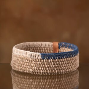 Natural Black Basket in Jute #18