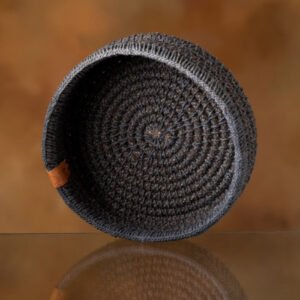 Natural Black Basket in Jute #13